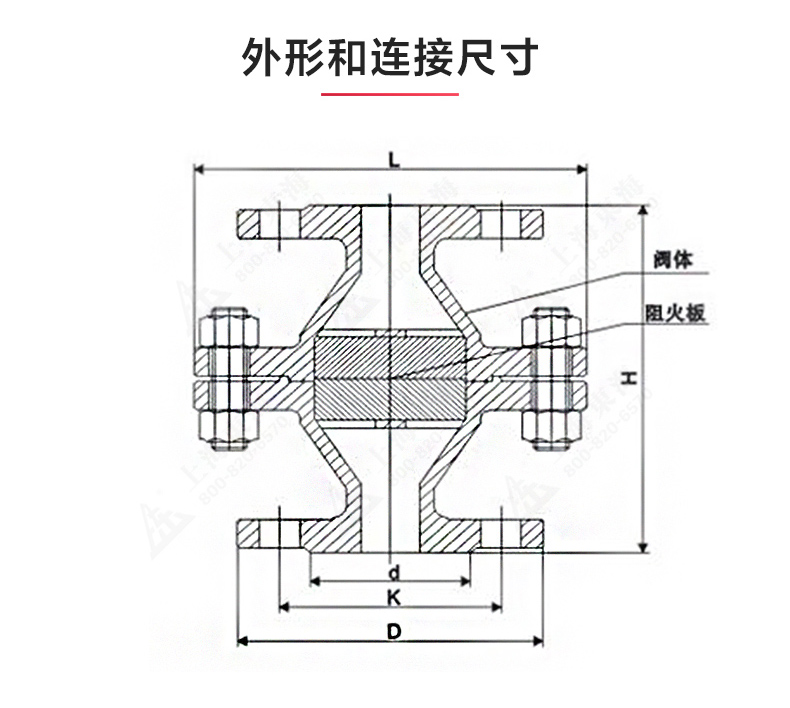 GZW-1铸钢管道阻火器_乐动在线平台结构图.jpg